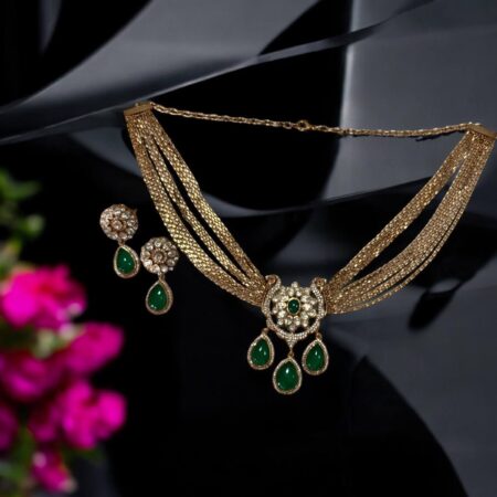 Unique Tear drop Necklace Set