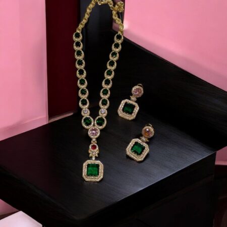 Celebrity Inspired Necklace Set - Purple