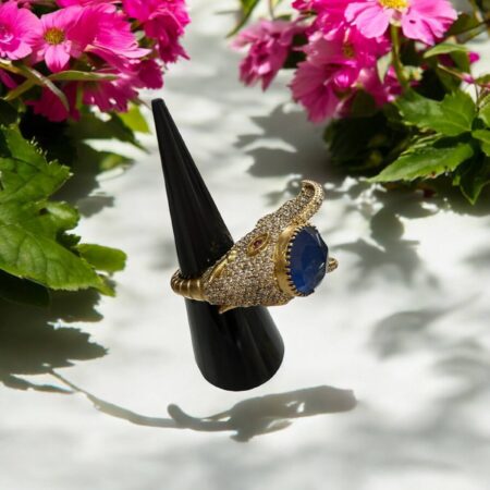 Modern and Unique Elephant Ring Blue