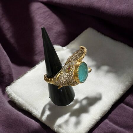 Modern and Unique Elephant Ring Light Blue