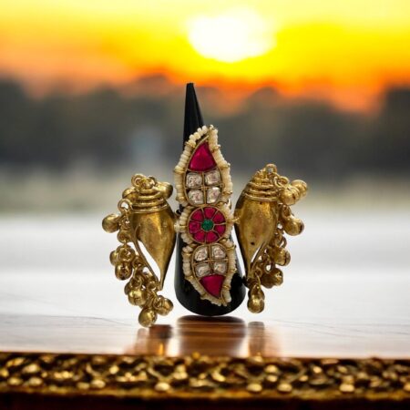 Shankh Shaped Fusion Ring - Adjustable