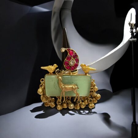 Reindeer and Birdies Fushion Ring - Adjustable  Jade