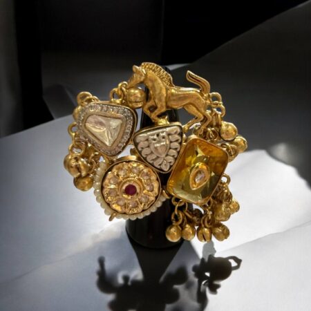 Horse Dual Tone Fusion Ring - Adjustable