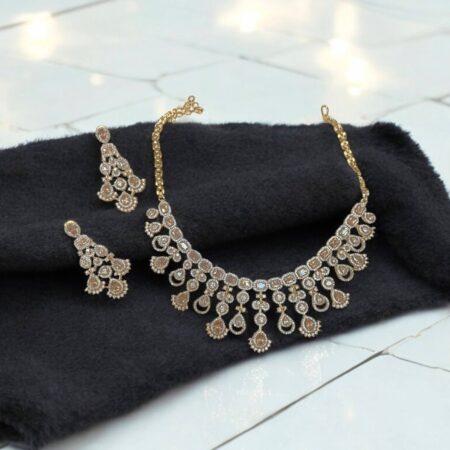 CZ Sparkling Necklace Set