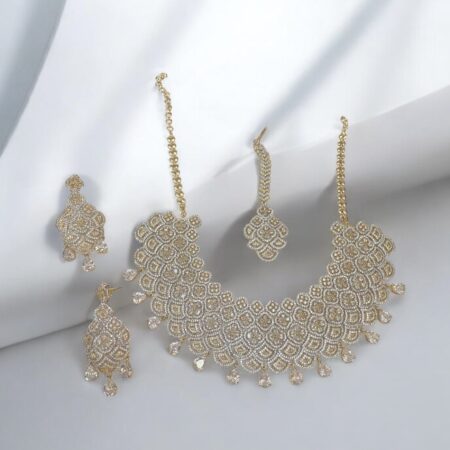 CZ Shimmery Wedding Set