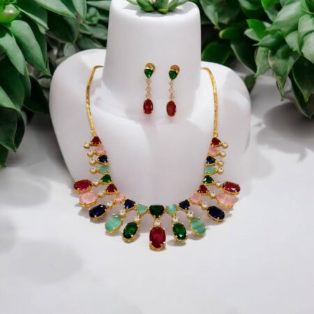 CZ Vibrant Necklace Set