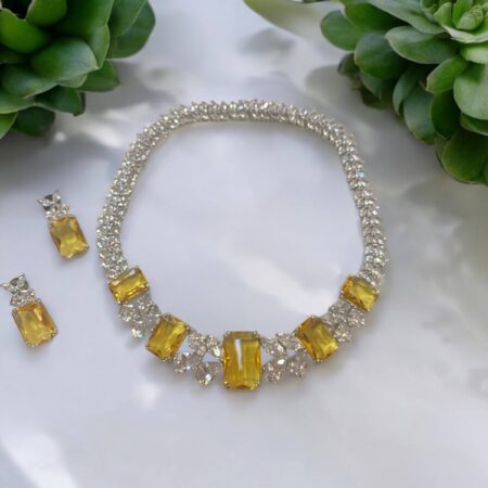 CZ Celebrity Style Necklce Set