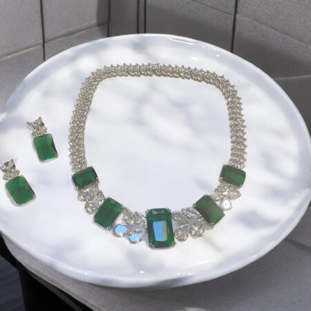 CZ Celebrity Style Necklce Set