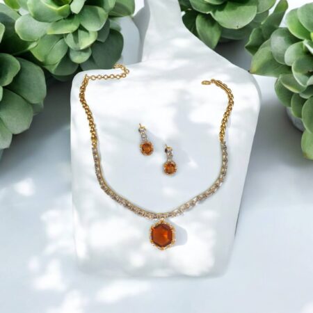 CZ Classy Necklace Set