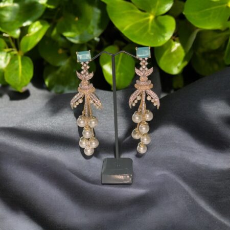 CZ and Pearl Earings