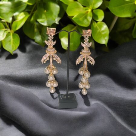 CZ and Pearl Earings