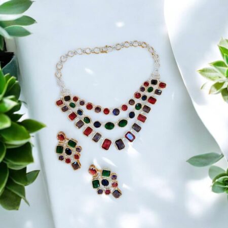 CZ Celeberity Inspired Necklace Set