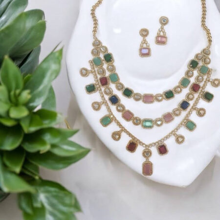 CZ Celebrity Inspired Necklace Set