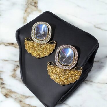 Kundan Oversized Studs