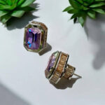 Swarovski Rainbow and blush pink- small studs