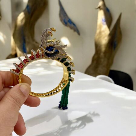 Peacock Bracelet with beautiful details- Openable
