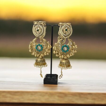 Fusion Earings with little jhumkis