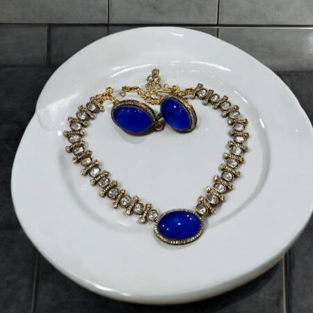 Choker / necklace set - purple