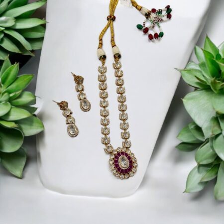 Choker / necklace set - Ruby