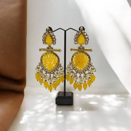 Elegant Earrings- Yellow